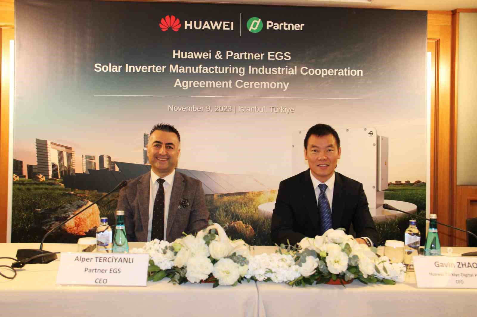 Huawei Türkiye ve Partner EGS Türkiyede Inverter üretimi için işbirliğine gidiyor
