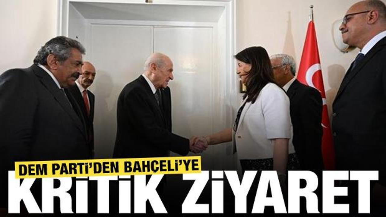 DEM Parti heyetinden MHP Lideri Bahçeli'ye ziyaret